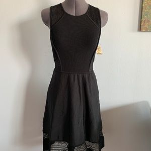 A.L.C black rayon knit dress